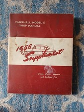 Vauxhall Model E Shop Manual