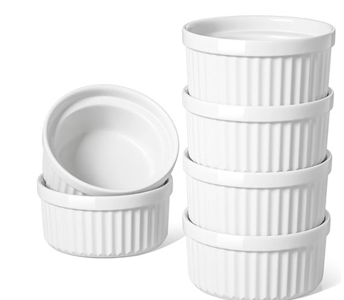 White porcelain ramekins - white,