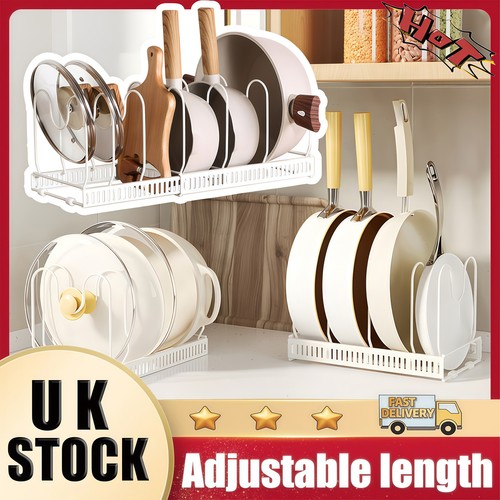 Adjustable pan lid holder - adjustable,