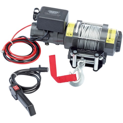 Draper 12v recovery winch - draper,