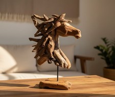 Tall Horse Head Sculpture