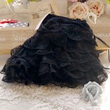 Women Girl Sexy Frilly Lace Ruffle Shorts Knickers White Black Panties Underwear