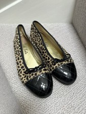 French Sole Leopard Ballet Pumps Size 5