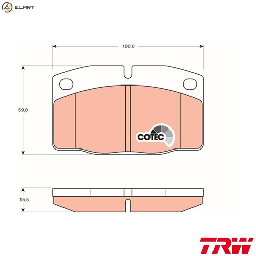 Brake pad set disc - pad,