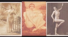 3 Vintage Erotic Postcards