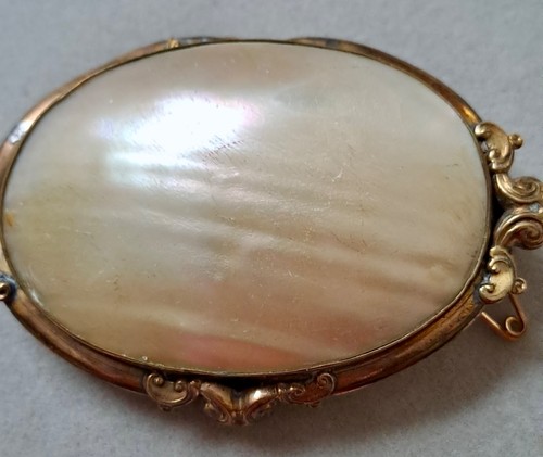 Vintage gold mother - vintage, pearl