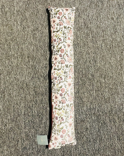 Floral fabric draught - floral, excluder