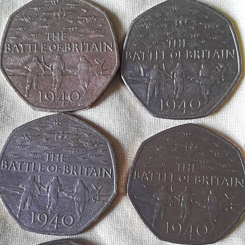 Job lot 50p coins - job, 8