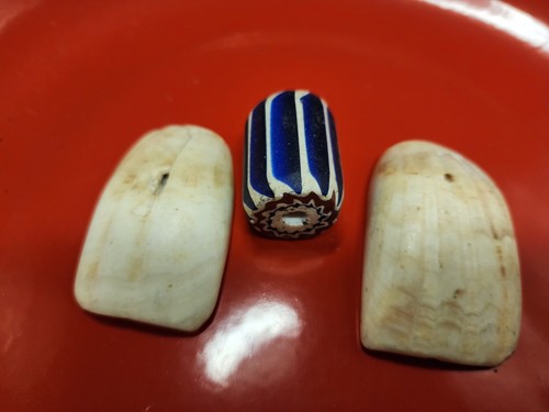 Antique venetian glass chevron - glass,