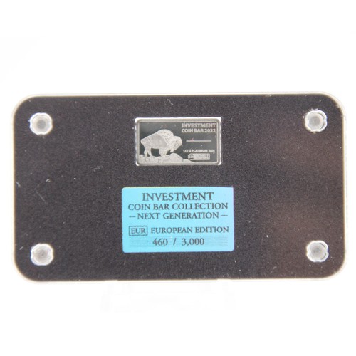 Platinum coin bars - bars, 0.5g