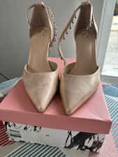 Moda In Pelle Size 8 (41) Joleene Shoes Rose Gold Metallic