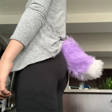 Lavender Fursuit Nub Tail -
