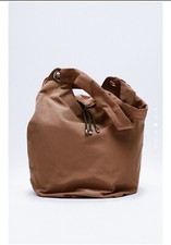 Zara Cinnamon Brown Tote Bag
