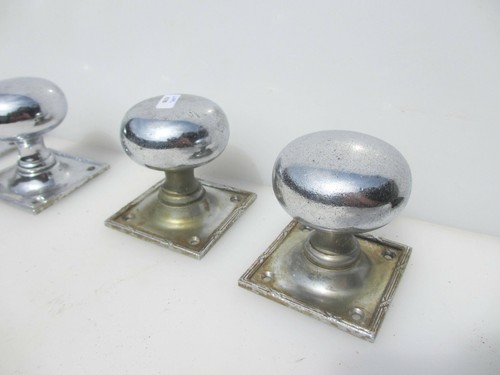 Victorian chromed brass - brass, door