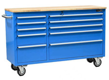 55" Steel Work Bench Tool Box 10 Drawer Chest Roller Cabinet Workbench Cabinet