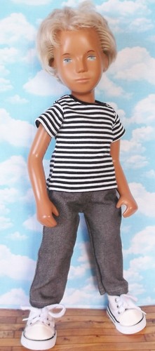 Piece grey jeans - , set