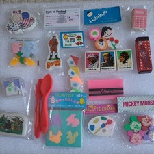 🎀 RARE VINTAGE ERASERS 