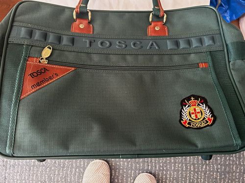 Tosca green canvas holdall - tosca,