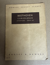 Beethoven Coriolanus Overture Hawkes Pocket Score