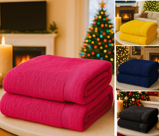 2PCS Extra Large Jumbo Bath Sheets 100% Egyptian Cotton Soft Big Bathroom Towels