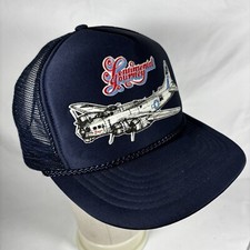 Vintage WWII Sentimental Journey Boeing B-17G Bomber Trucker Snapback Hat