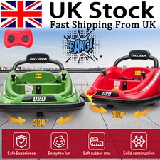 Kids Bumper Car 12V Children Waltzer Car w/ Music 360° Spin Electric Ride on Car