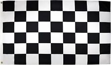 Black and White Check Large Flag 5ft x 3ft LARGE CHEQUERED Newcastle F1