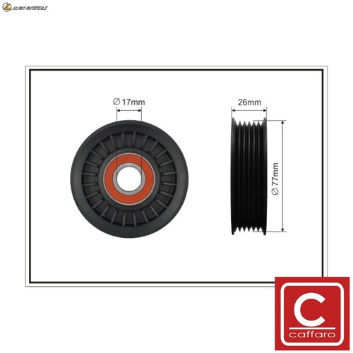 Tensioner pulley ribbed - pulley, belt