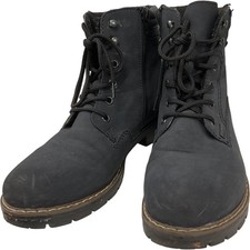 Rieker Black Lace Up Fleece