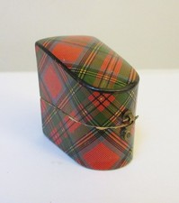 Antique Tartanware Ring Case