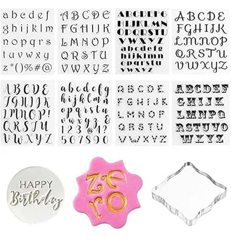 Pack alphabet cake stamp - pack,