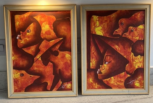 Pair vintage contemporary - pair,