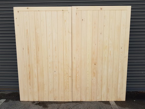 Wooden side hung timber pair - side,