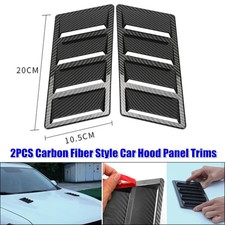 2×Carbon Fiber Color Car Hood