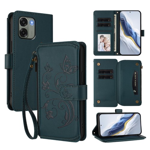 Zipper leather card wallet - card,