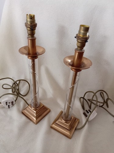 Pair antique brass and - pair,