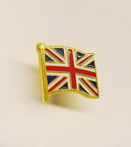 Union jack flag lapel chest - 2x,