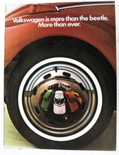 VOLKSWAGEN VW Range Car Sales Brochure c1971 Beetle Karmann Ghia Camper