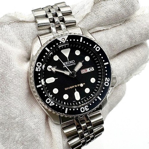Seiko skx007j black boys - black, diver