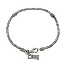 3mm Snake Chain Charm Bracelet