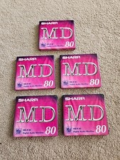 5x Sharp MD-R80 Minidiscs 80