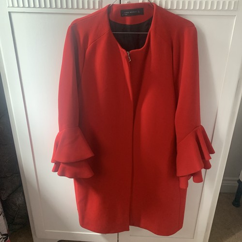 Zara red blazer long sleeved - zara,