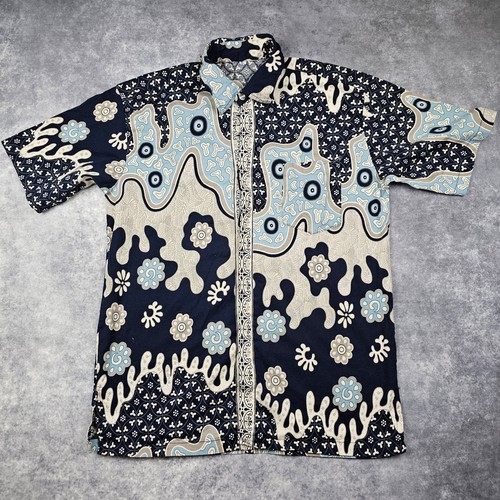 Mens blue batik - blue,