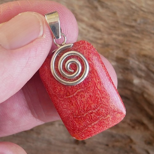 Rectangular red natural - natural,