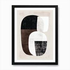 Salida Basin Stone Park Bauhaus Min Framed Wall Art Poster Canvas Print Picture