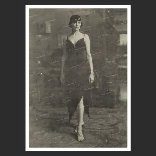 Vintage photo print woman - print, sw