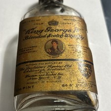 RARE ROYAL King George IV Blended Scotch Whisky Mini Bottle - Nice!