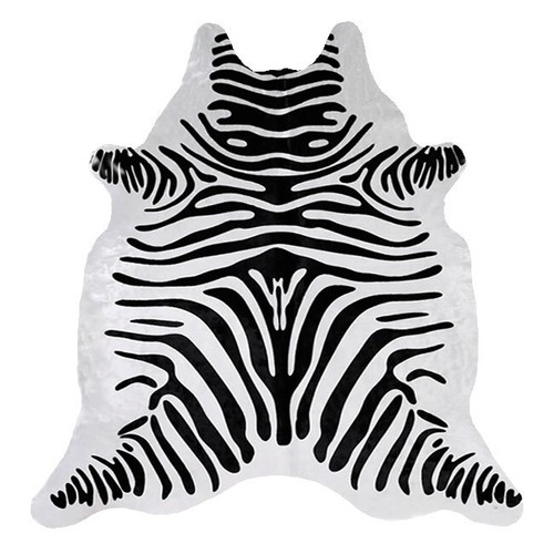 7x7 zebra black white - &,