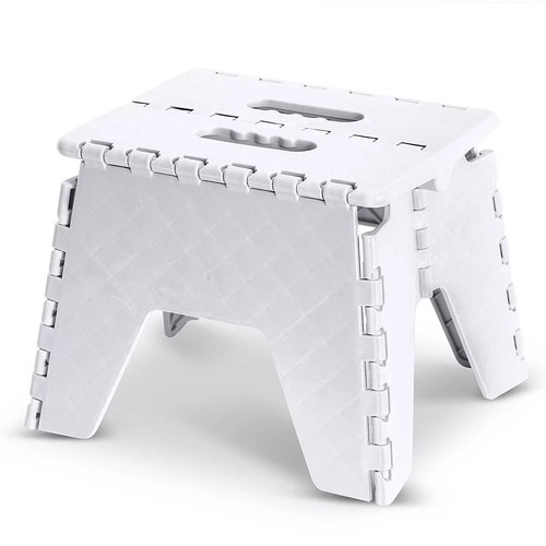Folding step stool - folding, plastic