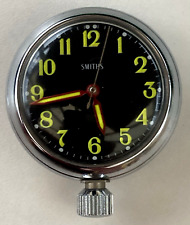 Smiths Vintage 60's Silver Pocket Motor Watch Fluorescent Magnetic - Not Working